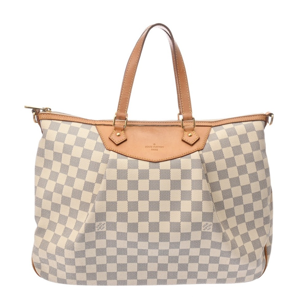 Louis Vuitton Azur Handbag White Damier Syracuse Canvas - Picture 2 of 10